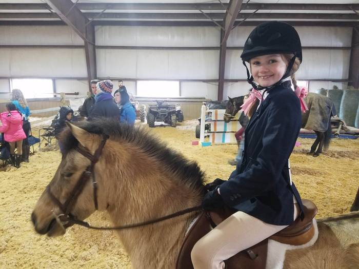 Lily competing on Daisy